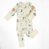 Organic Cotton Baby Pajamas 2-Way Zip Front Zipper Sleeper, Eclipse Organic Earthy Clothing