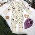 Organic Cotton Baby Pajamas 2-Way Zip Front Zipper Sleeper, Finch
