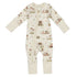 Organic Cotton Baby Pajamas 2-Way Zip Front Zipper Sleeper, Linden Organic Earthy Clothing
