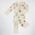Organic Cotton Baby Pajamas 2-Way Zip Front Zipper Sleeper, Linden Organic Earthy Clothing