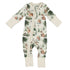 Organic Cotton Baby Pajamas 2-Way Zip Front Zipper Sleeper, Oak Organic Earthy Clothing