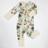 Organic Cotton Baby Pajamas 2-Way Zip Front Zipper Sleeper, Oak Organic Earthy Clothing