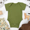 Organic Cotton Short Sleeve Baby Bodysuit, Oregano Organic Earthy Clothing