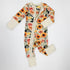 Organic Cotton Baby Pajamas 2-Way Zip Front Zipper Sleeper, Poppy Organic Earthy Clothing