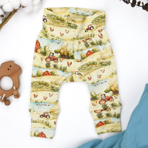 Organic Cotton High Waist Baby Pants, Ranger Organic Earthy Clothing