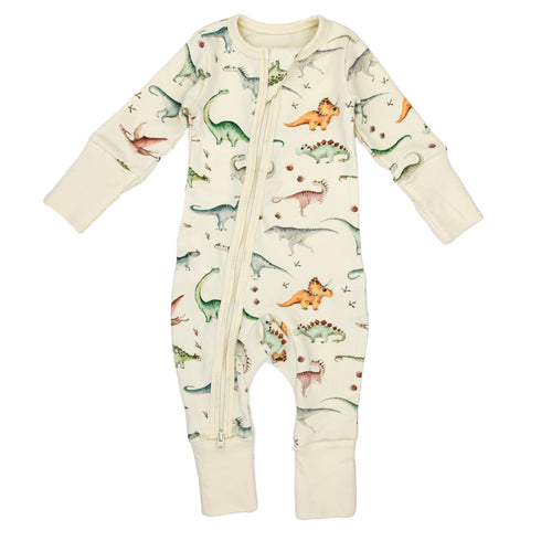 Organic Cotton Baby Pajamas 2-Way Zip Front Zipper Sleeper, Ziggy Organic Earthy Clothing