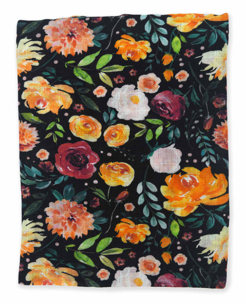 Evelyn 1 Layer Muslin Blanket Swaddle 100% Organic Cotton Organic Earthy Clothing