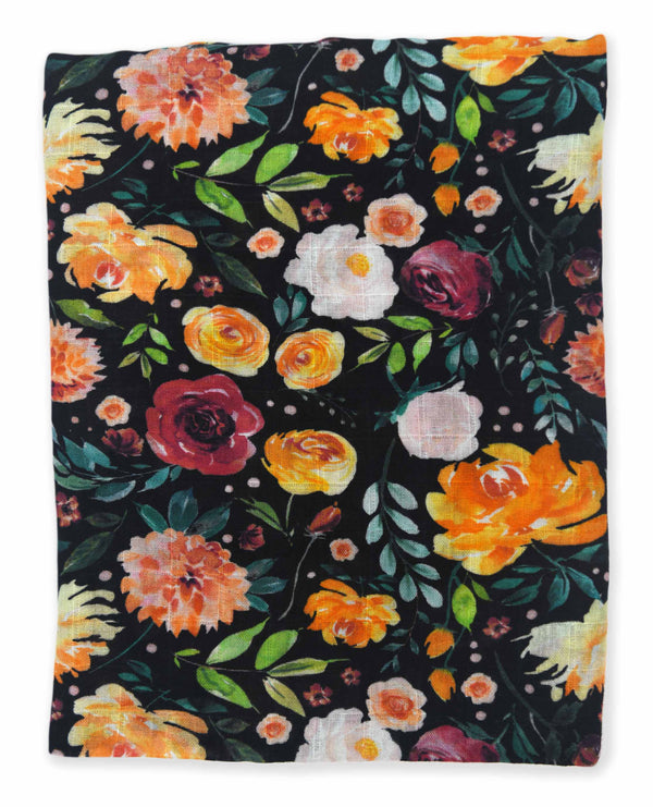 Evelyn 1 Layer Muslin Blanket Swaddle 100% Organic Cotton Organic Earthy Clothing