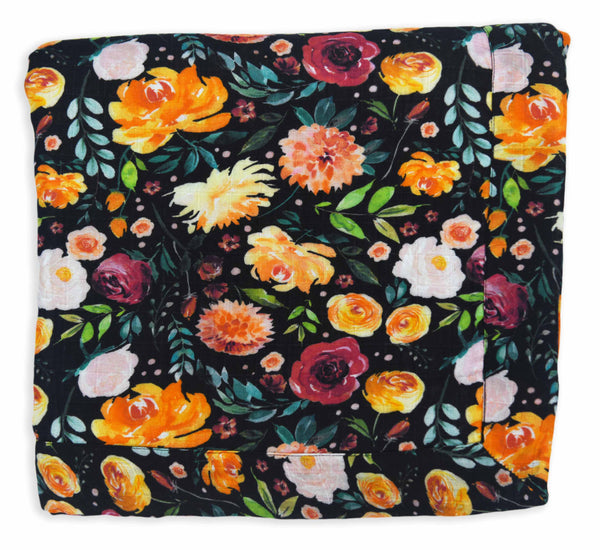 Evelyn 4 Layer Muslin Blanket Swaddle 100% Organic Cotton Organic Earthy Clothing