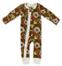Organic Cotton Baby Pajamas 2-Way Zip Front Zipper Sleeper, Daisy Organic Earthy Clothing